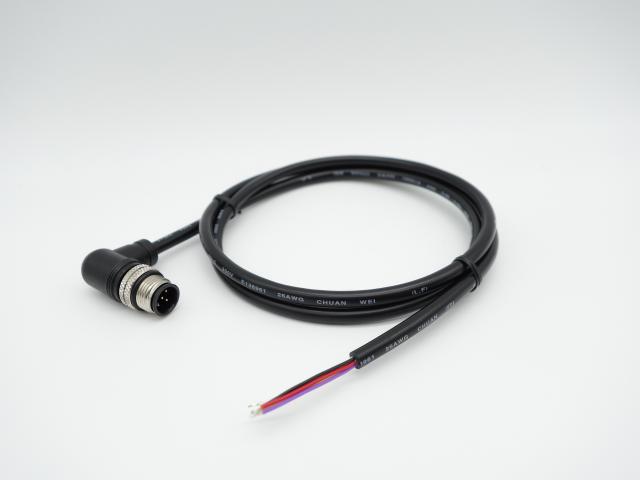 M12-05P(M)-90˚ Waterproof Cable Assembly