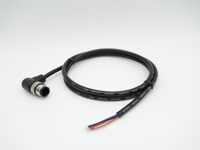 M12-06P(M)-90˚ Waterproof Cable Assembly