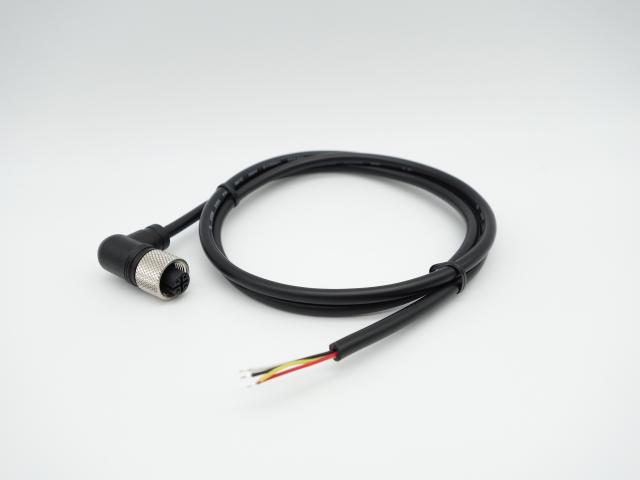 M12-04P(F)-90˚ Waterproof Cable Assembly